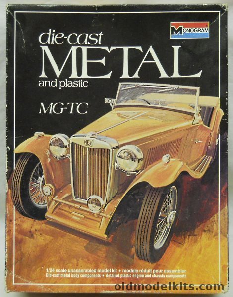 Monogram 1/24 MG TC Roadster With Metal Body, 6102 plastic model kit